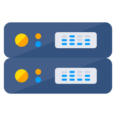 Editable design icon of dataserver 