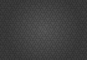 Geometric abstract dark vector hexagonal seamless background. Geometric modern ornament. Seamless modern pattern