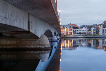The Otra, the largest river in the Sørlandet region, picture made in Kristiansand