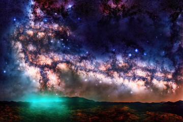 Fototapeta premium milky way good for background about science and anything 