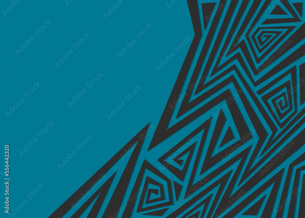 Aufkleber minimalist background with abstract geometric and curly lines and with some copy space area. simple 