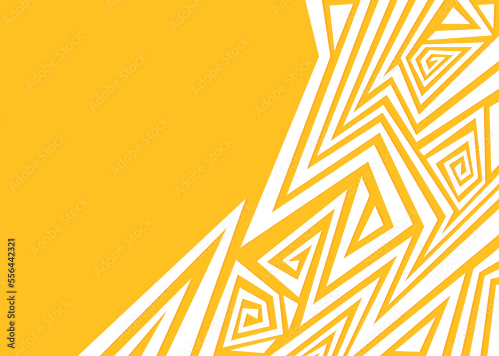 Aufkleber minimalist background with abstract geometric and curly lines and with some copy space area. simple 