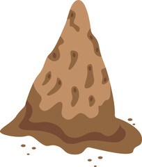 Ant house icon isometric vector. Giant baby. Animal anteater