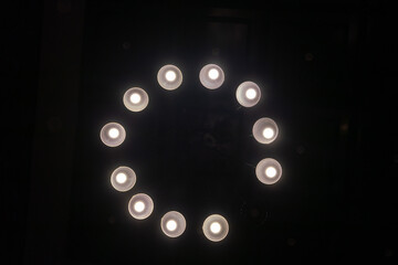 glowing light bulbs decoration loop