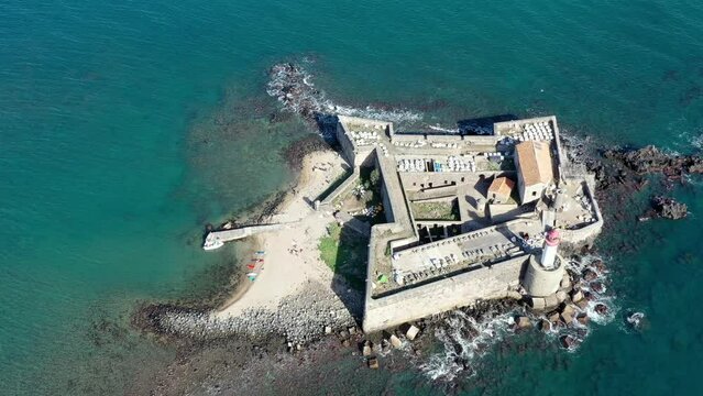 survol du cap d'Agde dans le sud de la France, H&eacute;rault, Occitanie