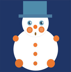 snowman in a hat