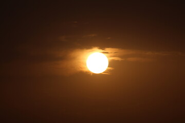 Sol al atardecer