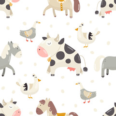 Grazing Farm Animal Daily Life Pattern