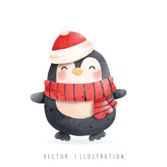 Christmas penguin 