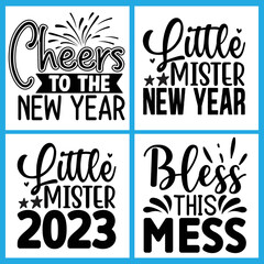New Year Svg Design Bundle  vector file
