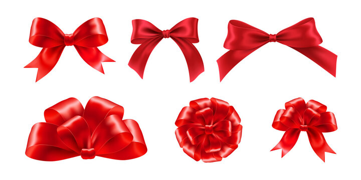 Red bow 3d 