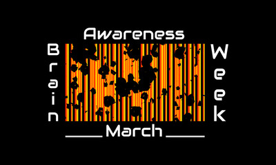 Vector illustration on the theme of Brain Awareness Week