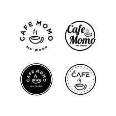Fototapeta na wymiar cafe logo design restaurant drink coffee shop