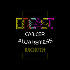 Obraz premium Breast Cancer Awareness Month. Suitable for greeting card poster and banner