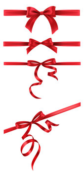 Red bow 3d 