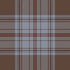 Plaid check pattern. Seamless fabric texture. Tartan textile print.