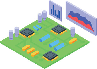 Trend technologies icon isometric vector. Future business. Person hunter