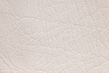 White artificial or synthetic leather background with neat texture and copy space