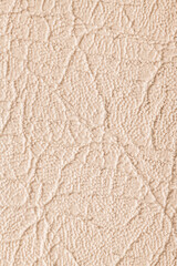 Beige artificial or synthetic leather background with neat texture and copy space