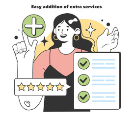 Easy addition of extra services as a positive aspects about starting