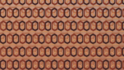 Ancient/Prehistoric Color scheme - Geometrical textured pattern with decorative ornamental illustrations for desktop, wallpaper, background, texture (Vintage, antique, art, old, retro, floral, tile)