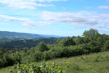 Panorama sur plaine du jura - Bourgogne Franche-comté - France