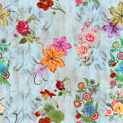 New Allover Textile Design For Digital Print