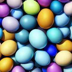 colorful easter eggs, easter background