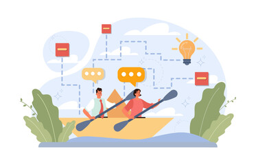 Choice concept. Difficult decision-making, success or failure.