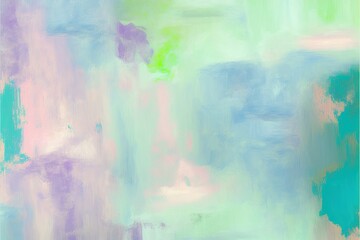 Fototapeta na wymiar Abstract painting background in pastel positive color as wallpaper ai genereated