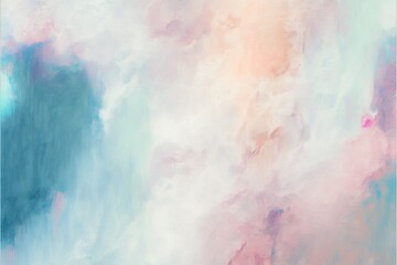 Fototapeta premium Abstract painting background in pastel positive color as wallpaper ai genereated