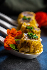 Chinese dumplings (dim sum)