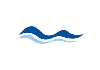 logo waves water company icon business background symbol illustration