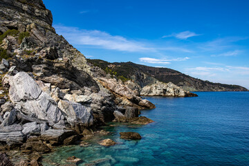 Fototapeta premium Coastline On Skopelos island, Greece