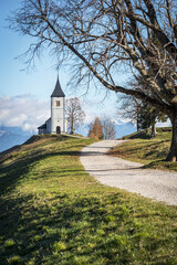 Fototapeta na wymiar Saint Primoz church, Slovenia