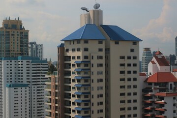 バンコクの都会のビル風景ビジネスイメージ