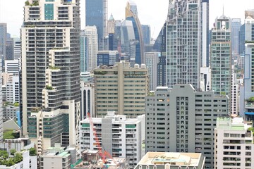 Fototapeta na wymiar バンコクの都会のビル風景ビジネスイメージ