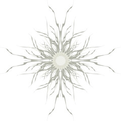 Magic mystical ornament. Idea for a snowflake, lace or flower.