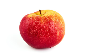 Red apples, isolated on white background.