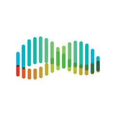 aurora logo design icon illustration vector template