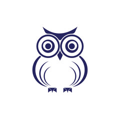Owl logo icon design animal and simple business