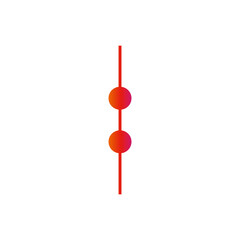 line and round logo vector design