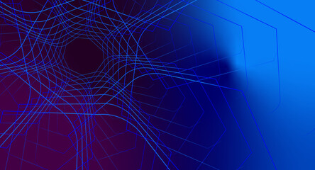 abstract background with geometric shapes blue background