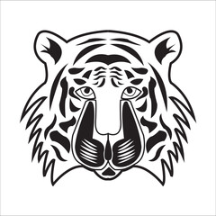 Black and white tiger image on our sponsor's site and use for tshart, app, website, branding etc.