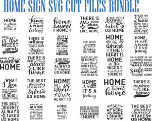 Home sign Quotes  SVG Bundle 