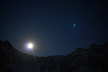 Fototapeta premium 涸沢カールの星空