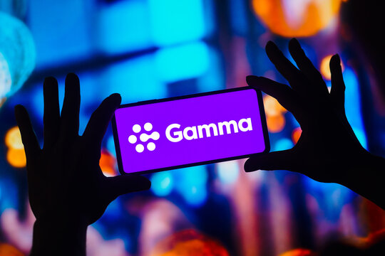 December 26, 2022, Brazil. In this photo illustration, the Gamma Communications logo is displayed on a smartphone mobile screen.