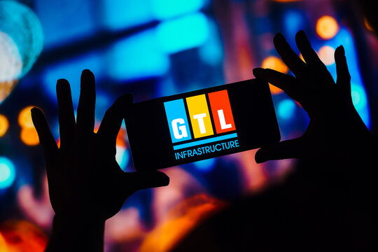 December 26, 2022, Brazil. In this photo illustration, the GTL Infrastructure Limited logo is displayed on a smartphone mobile screen.