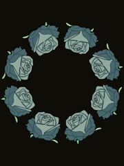 Rose flower vector illustration