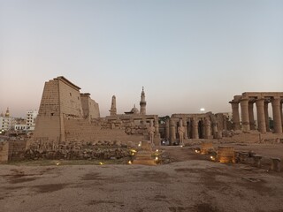 Sunset at the Luxor Temple, Egypt